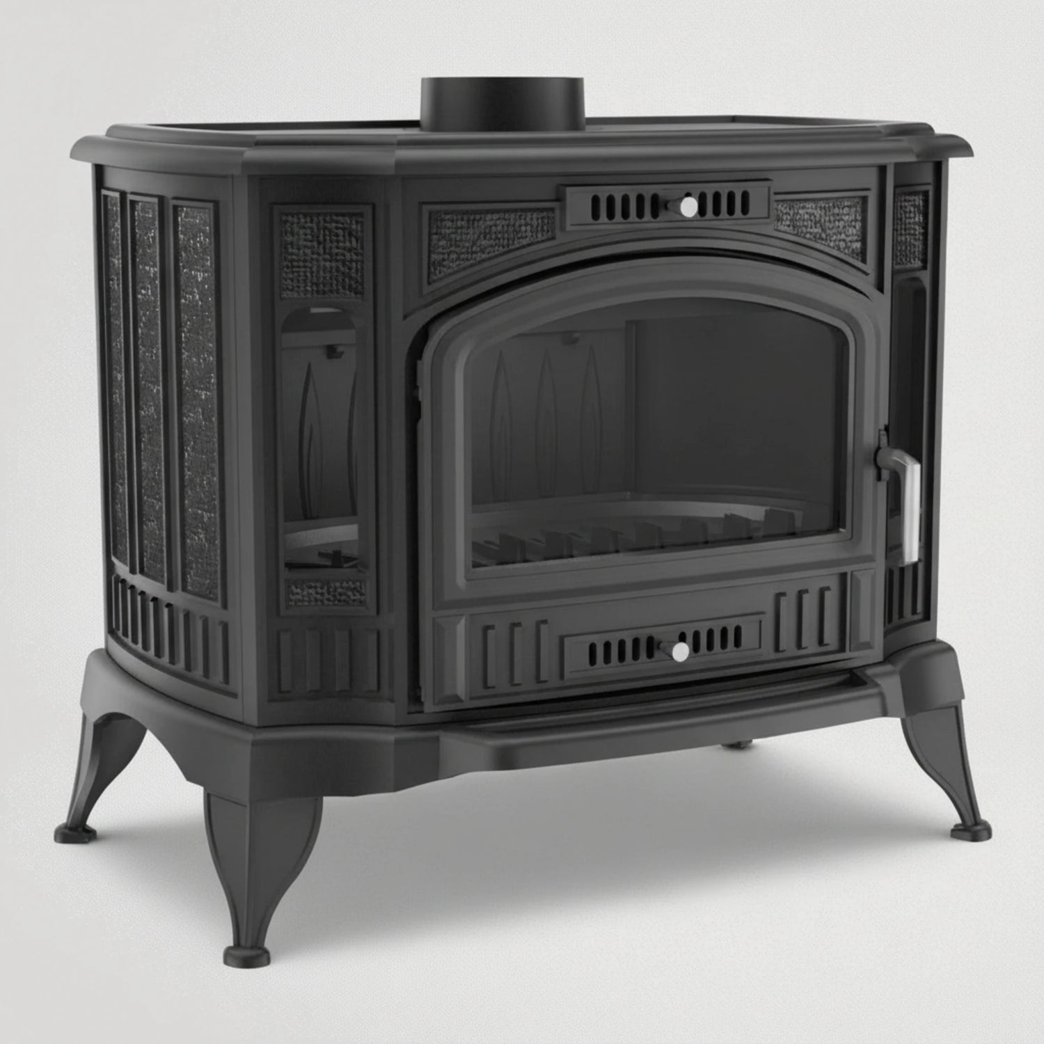 תנור שחור עם עיטורים 197778