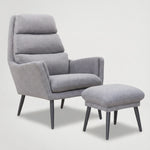 כורסת אירוח מעוצבת + הדום תואם במגוון צבעים דגם 3889