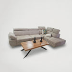 ספה פינתית מתכוננת דגם מבד 47643