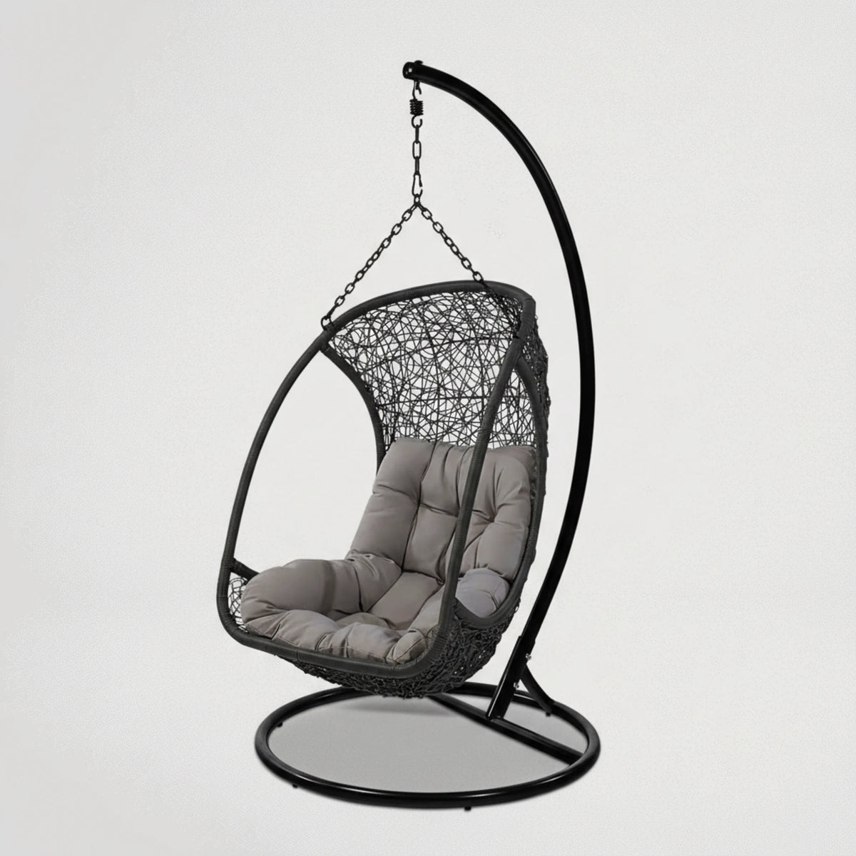 ערסל ראטן אפור דגם אפולו+ריפוד אפור כהה 8879468