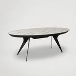 שולחן דמוי שיש נפתח