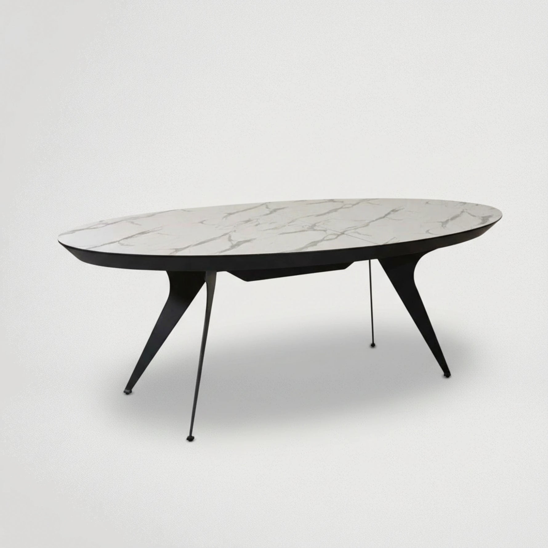 שולחן דמוי שיש נפתח