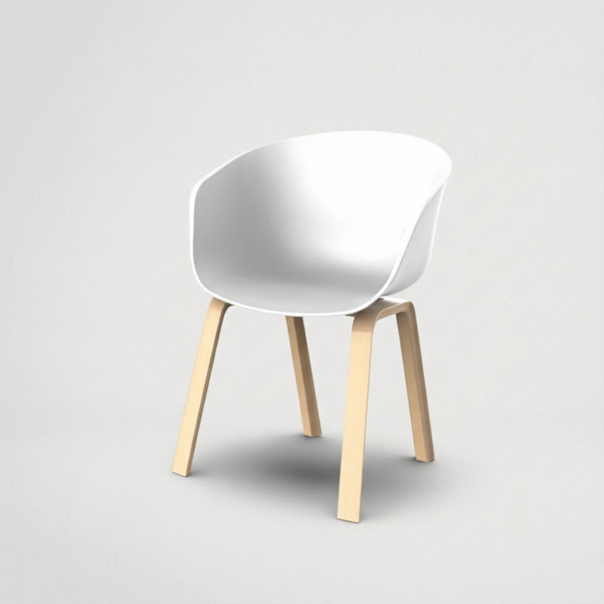 כיסא לפינת אוכל מפלסטיק עם רגלי עץ איכותי ונוח במיוחד 7118