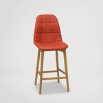 כיסא בר נועם רגל קונוס מעץ