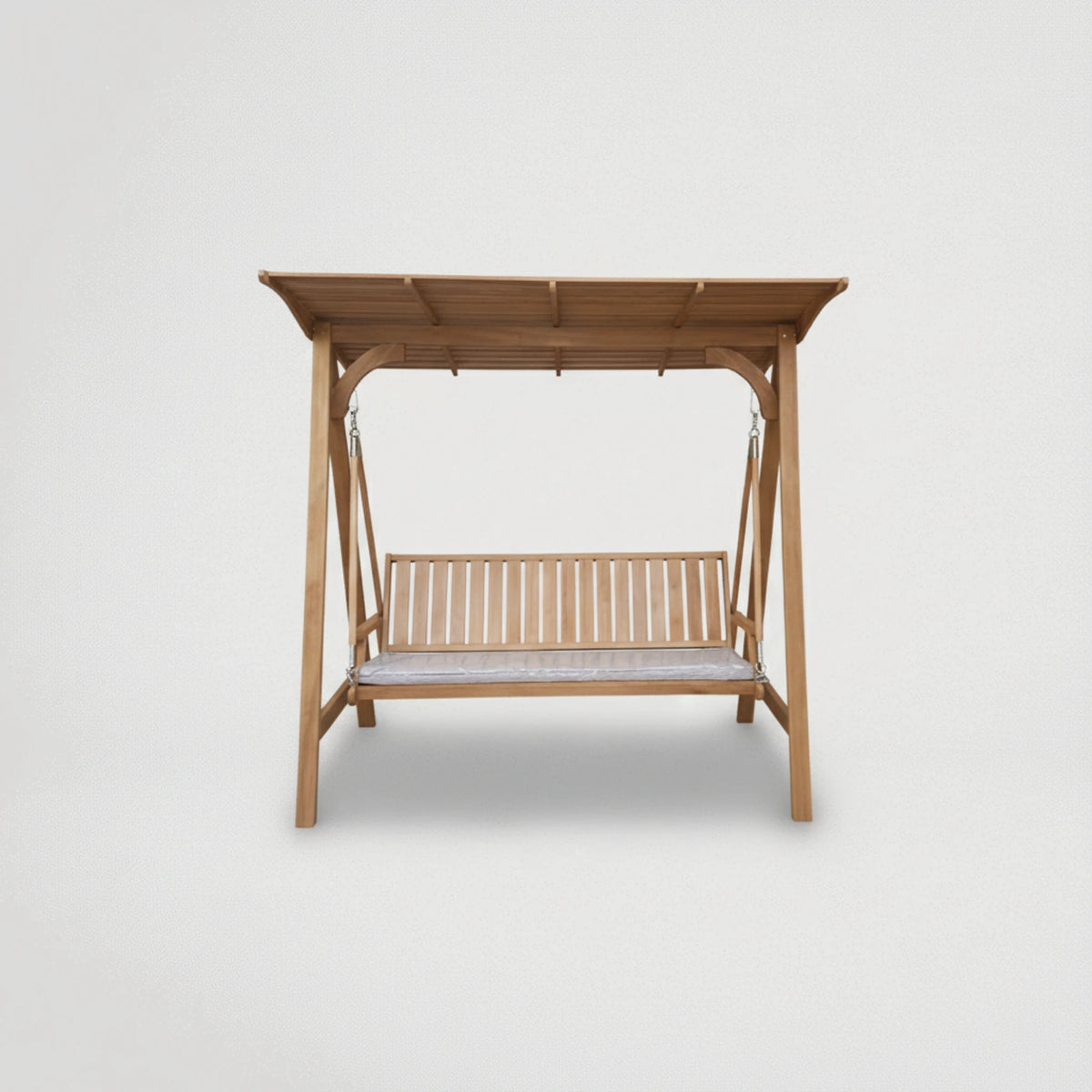 נדנדה מעץ תלת מושבית דגם 7736