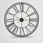 שעון קיר שחור נאמברס 00231