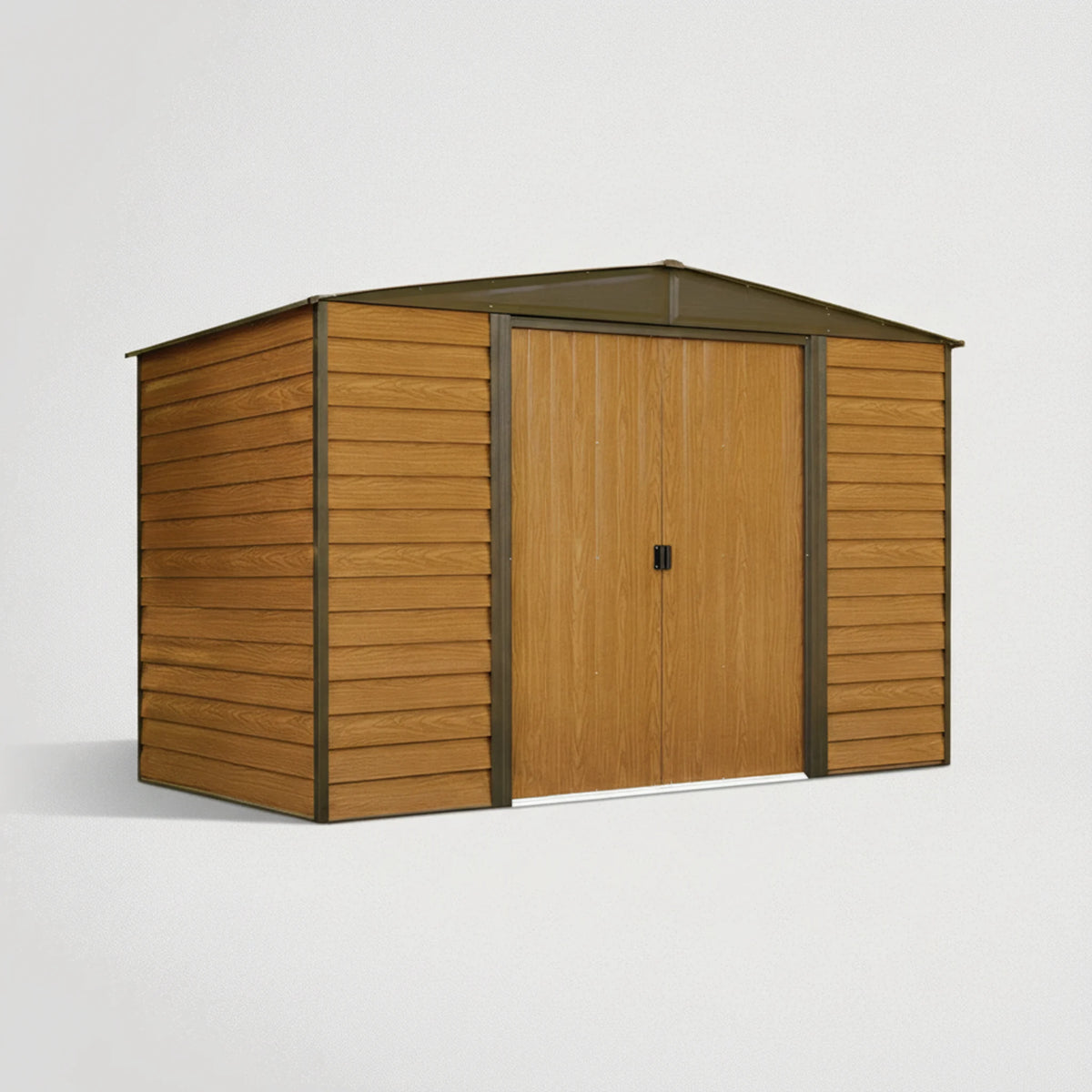 מחסן גינה ממתכת דמוי עץ 977797