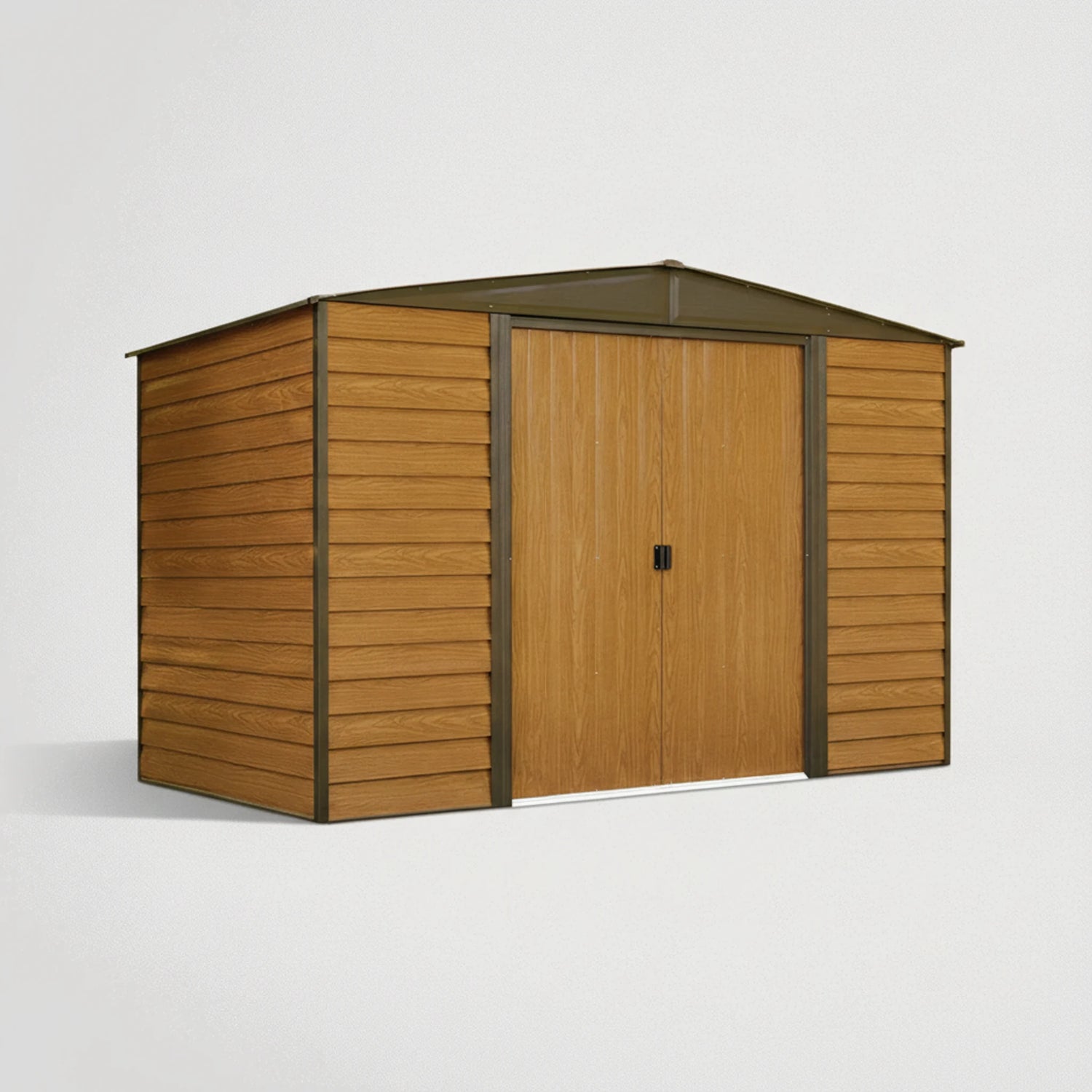 מחסן גינה ממתכת דמוי עץ 977797