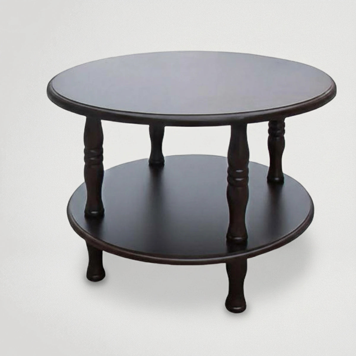 שולחן סלוני קטן עגול דו משטחי