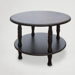 שולחן סלוני קטן עגול דו משטחי