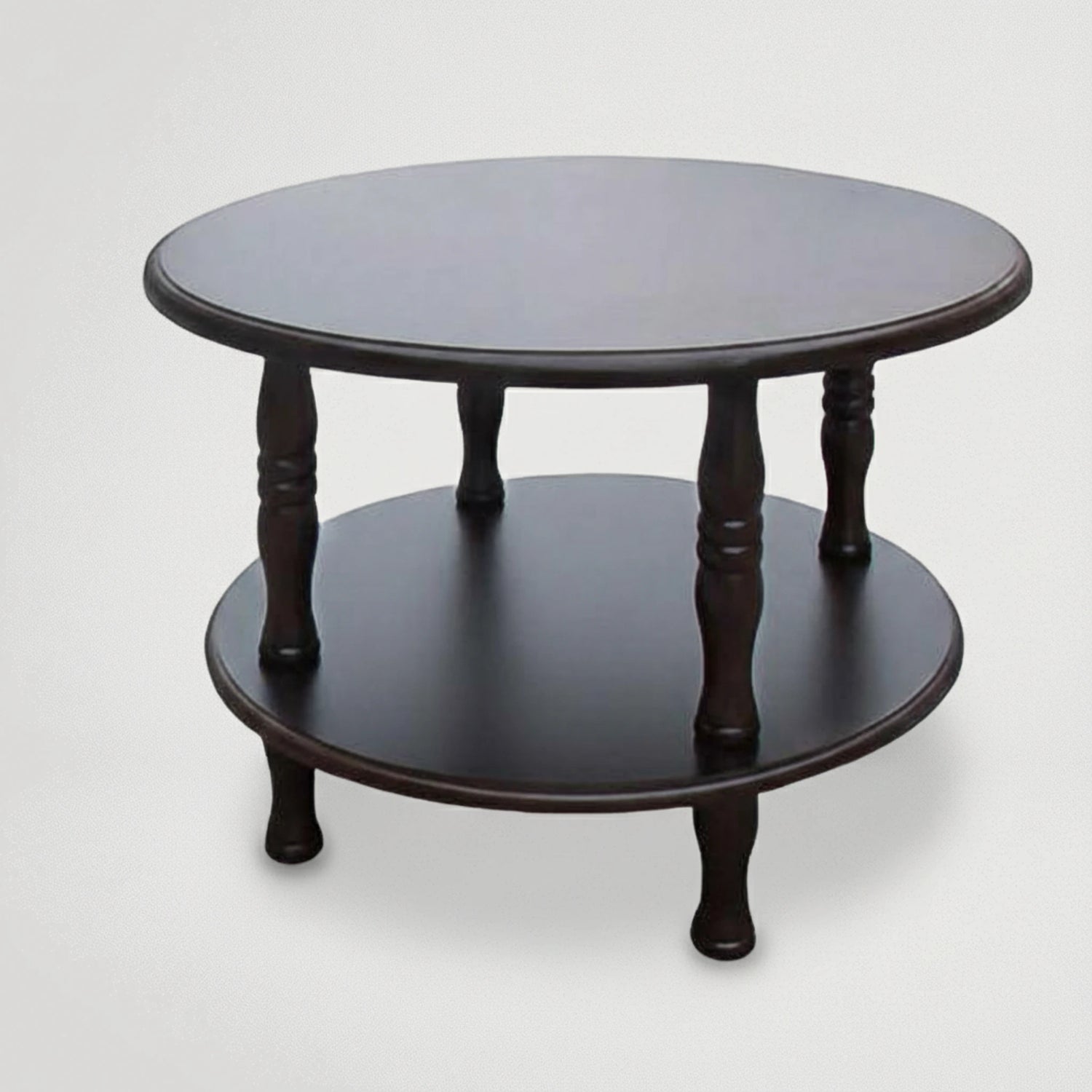 שולחן סלוני קטן עגול דו משטחי