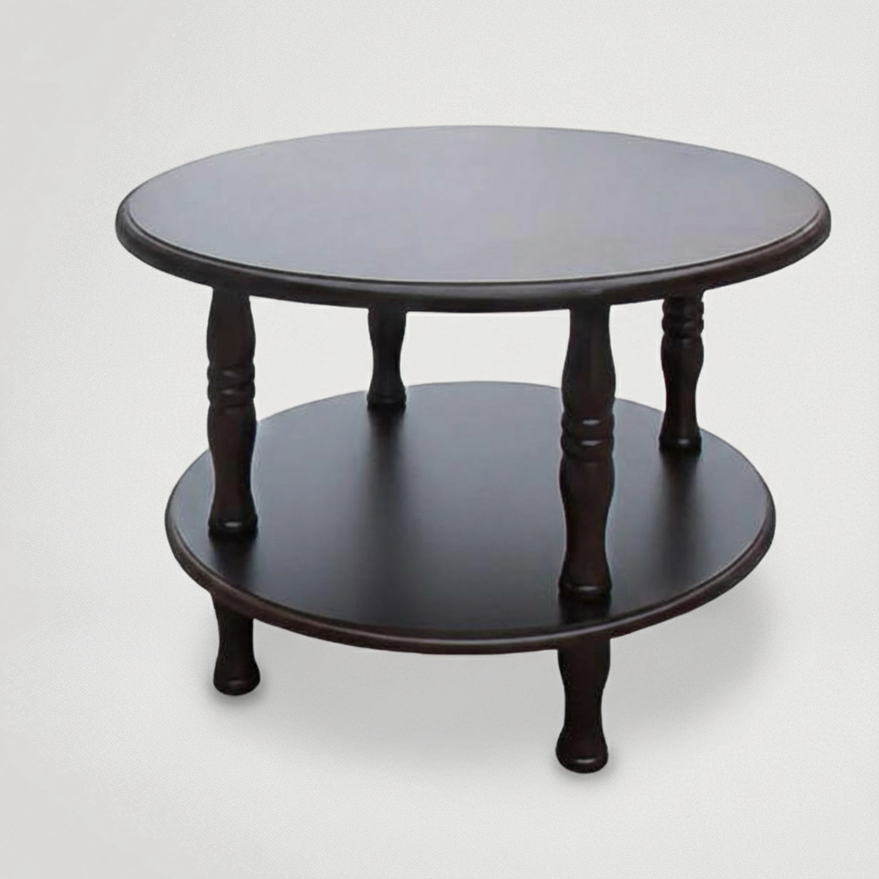 שולחן סלוני קטן עגול דו משטחי