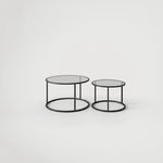 זוג שולחנות סלון מעוצבים דגם טבעת 4512