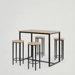 שולחן בר עם כיסאות ענבל