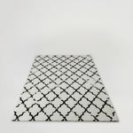 שטיח  לסלון סופיה שחור לבן 200X300 מיקרופייבר