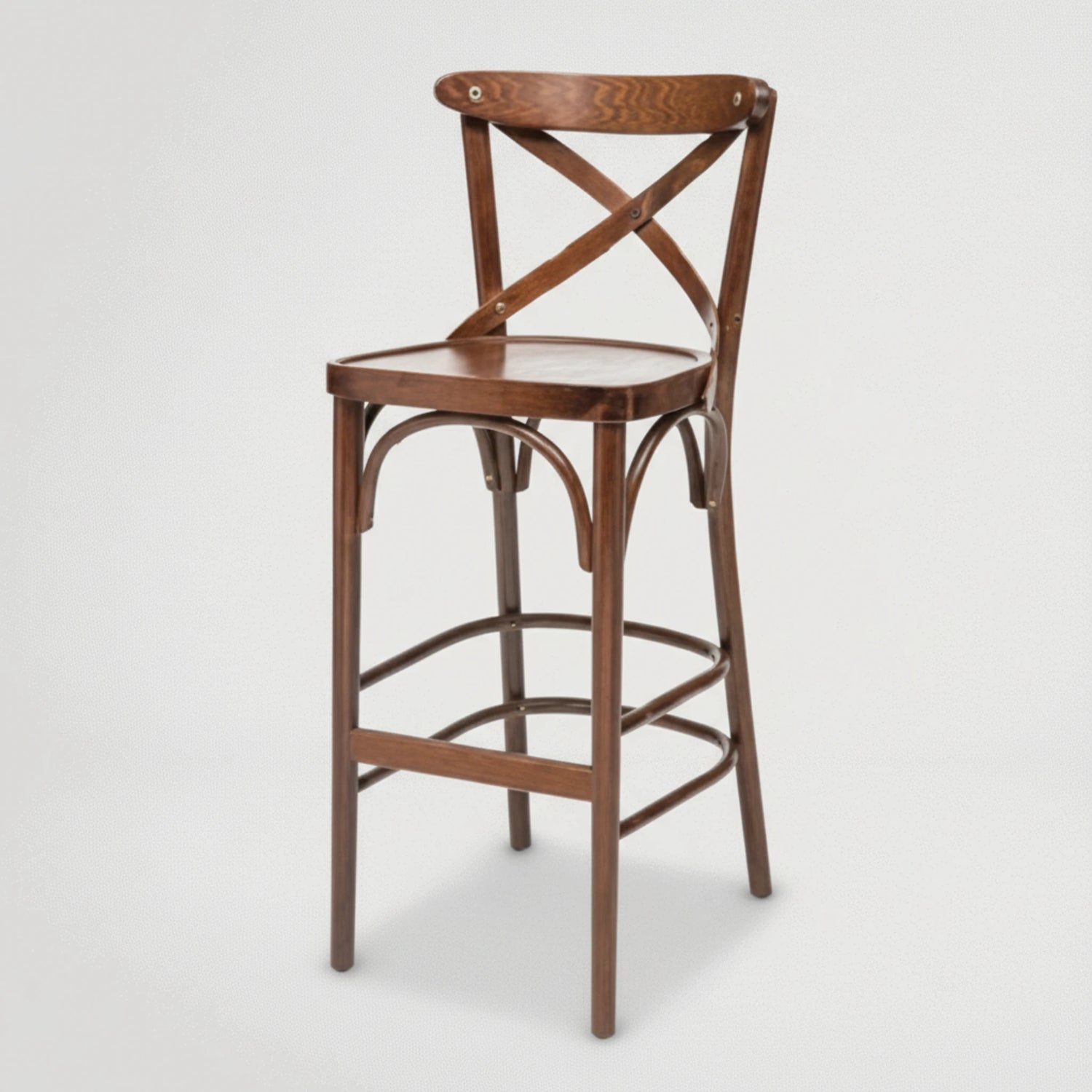 כסא בר איקס בגב עץ 598742