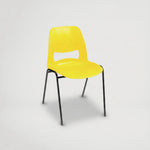 כסא אירוח ותלמיד תוצרת איטליה, גוף פלסטיק, שלד 4 רגליים מתכת