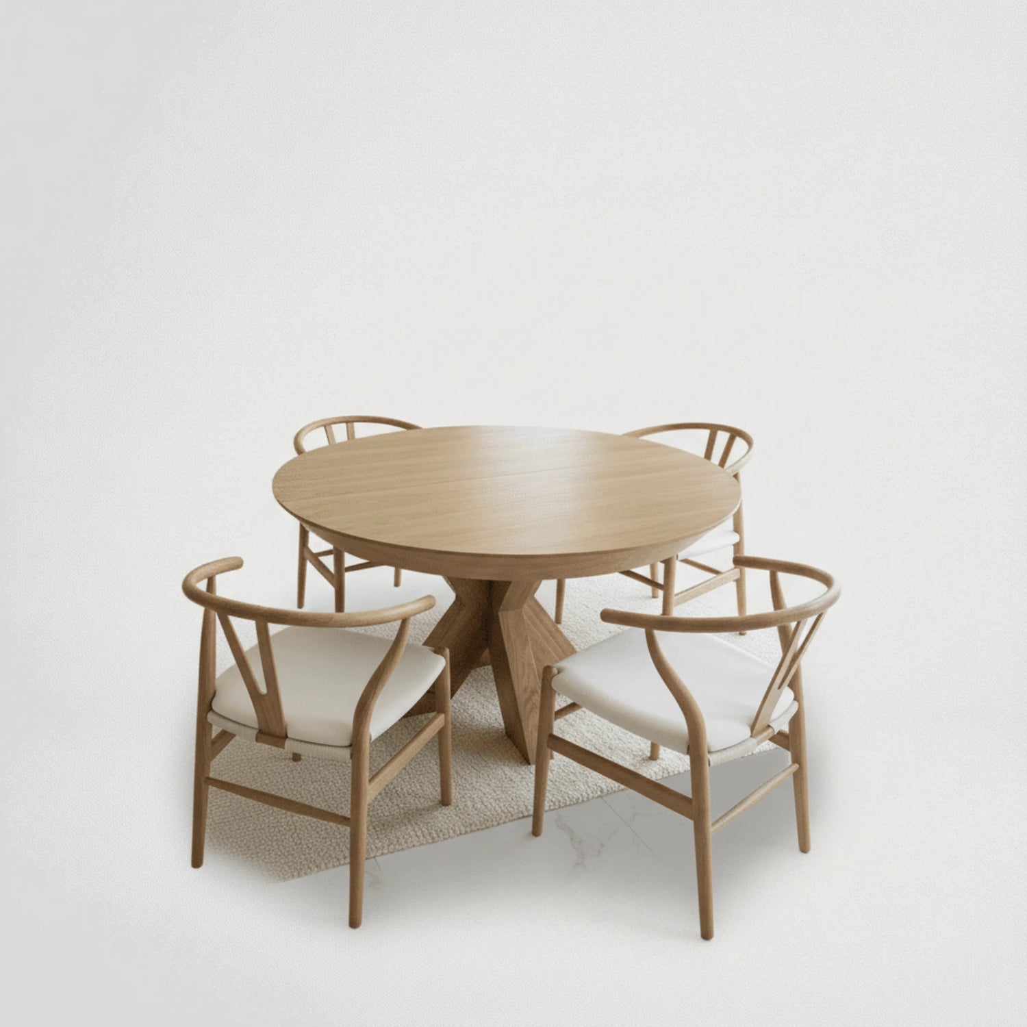 שולחן עגול 130 נפתח ל230 מתצוגה