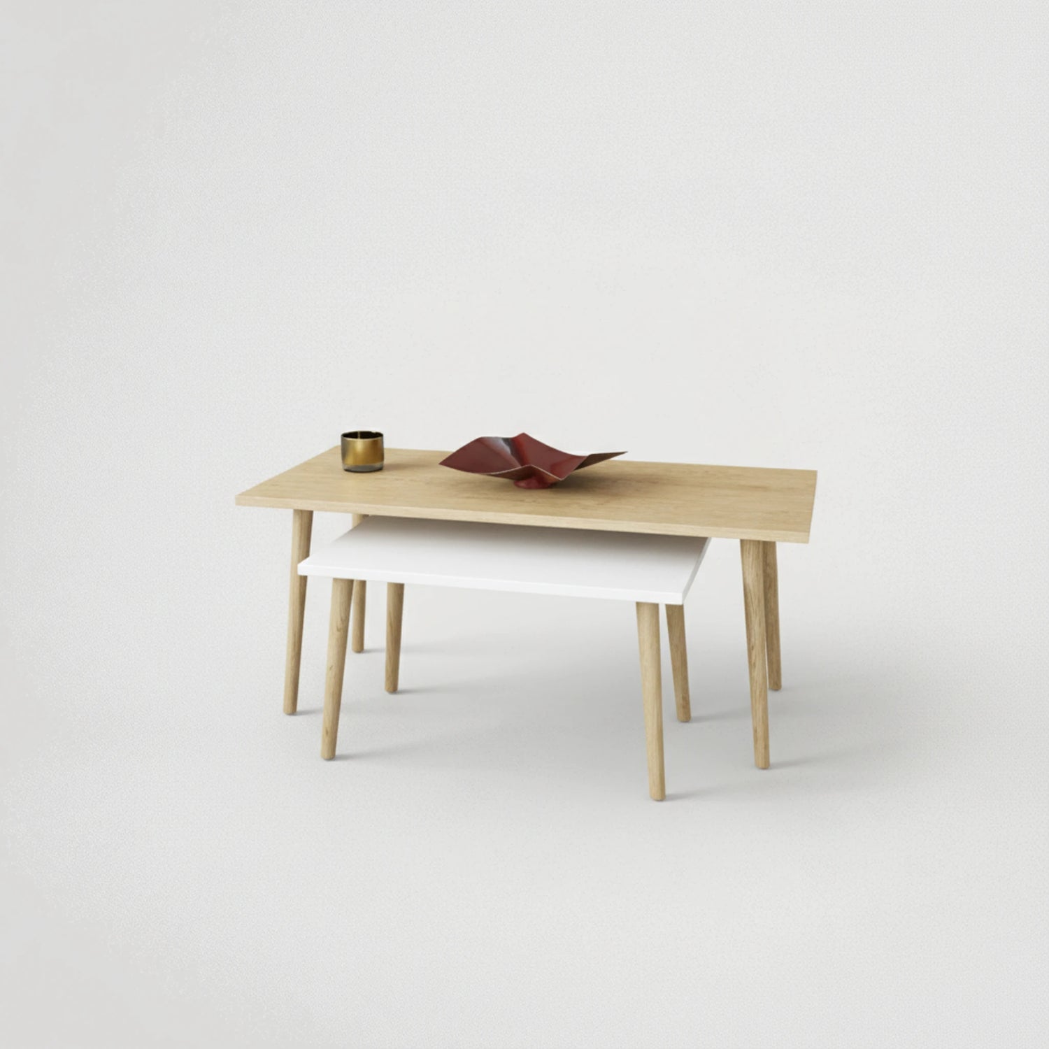 זוג שולחנות סלון דגם נרניה 98652