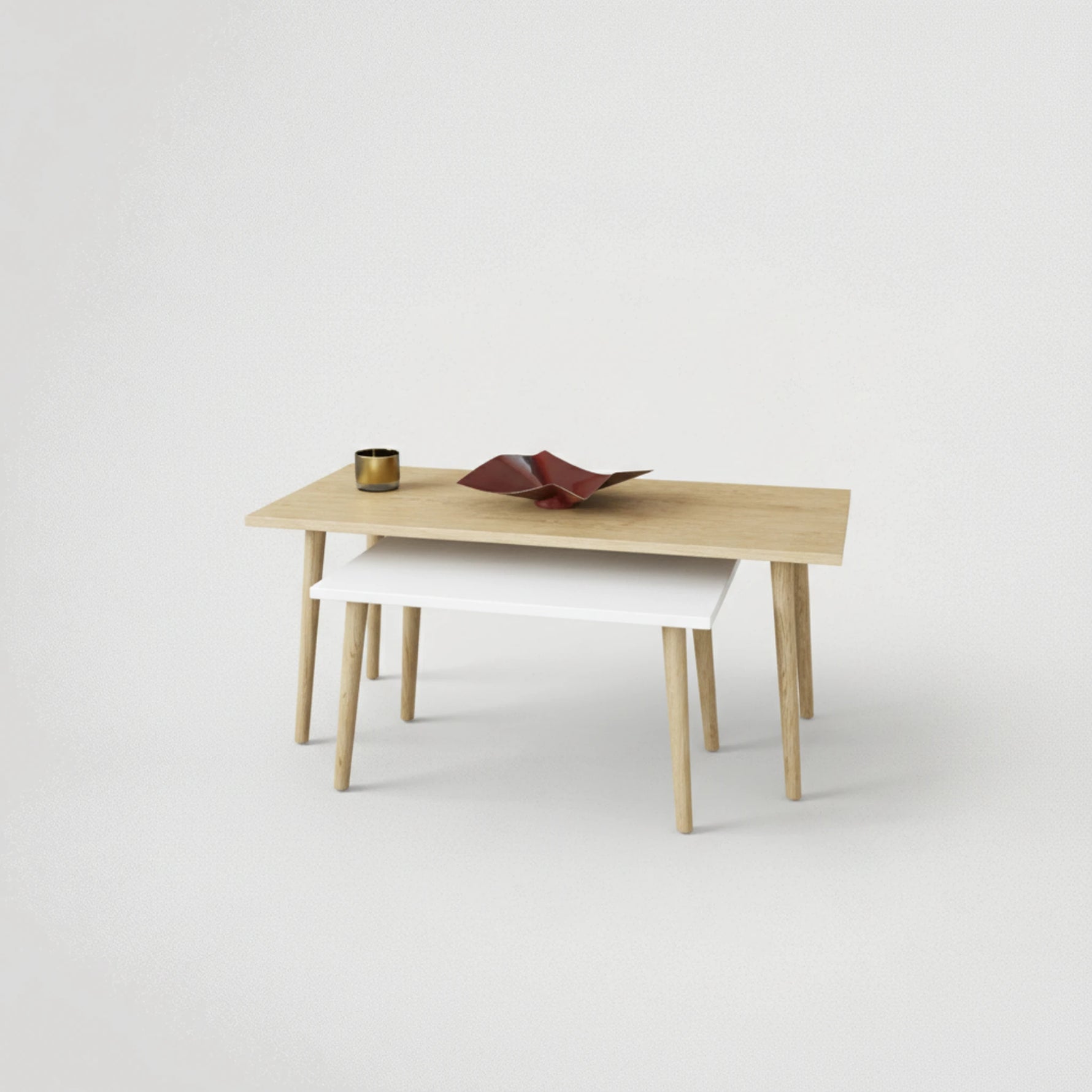 זוג שולחנות סלון דגם נרניה 98652