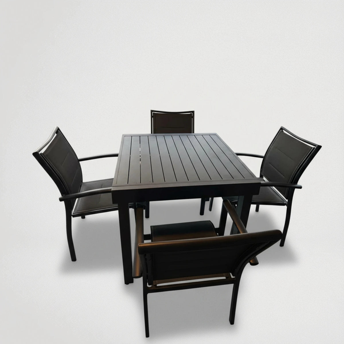 שולחן גינה נפתח 100% אלומיניום 90*90