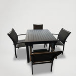 שולחן גינה נפתח 100% אלומיניום 90*90