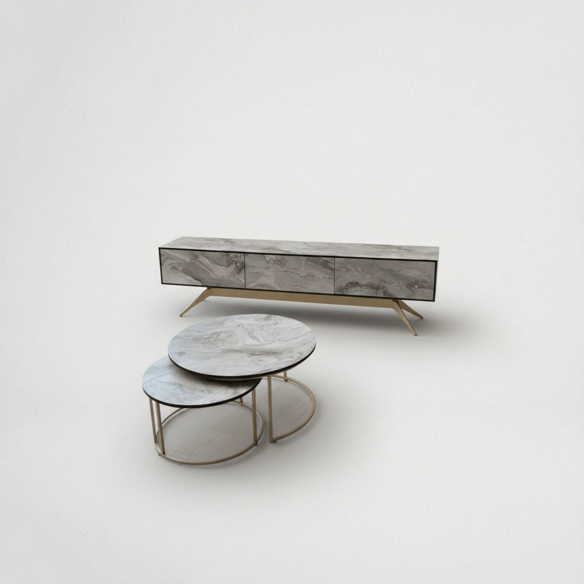 מזנון וזוג שולחנות דגם 828