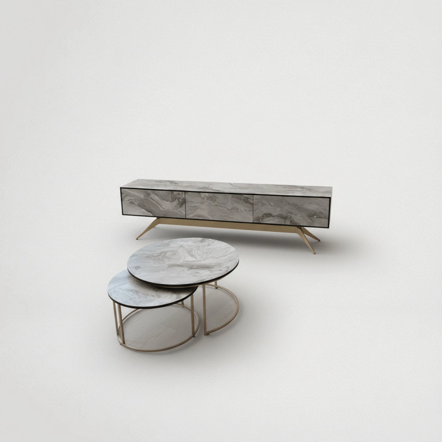 מזנון וזוג שולחנות דגם 828