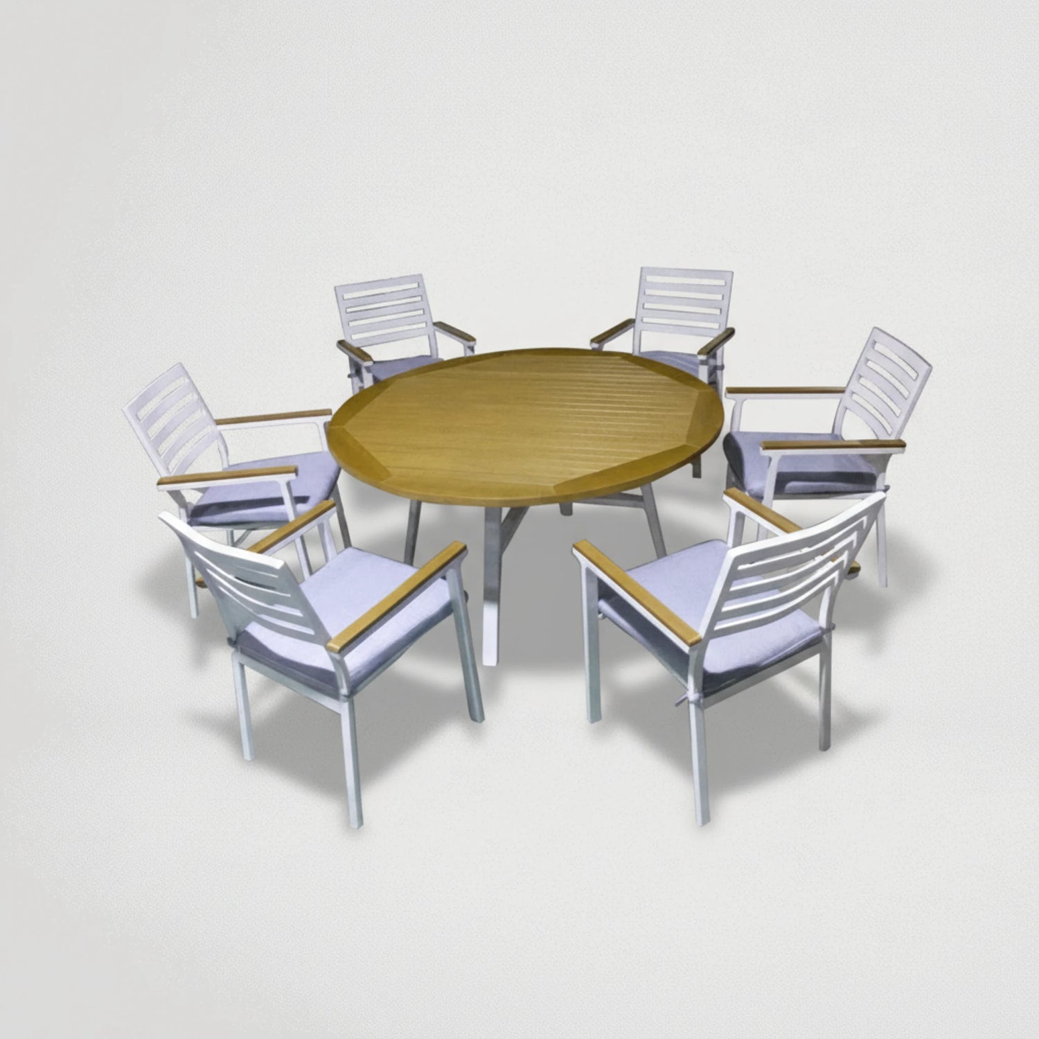 סט ישיבה לגינה 140 ס"מ+4 כיסאות דגם 8847