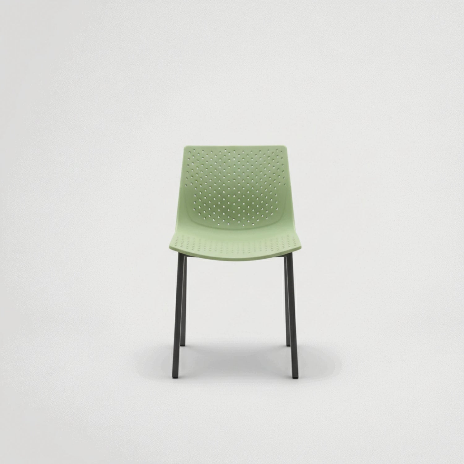 כיסא לפינת אוכל מפלסטיק עם רגל ברזל יציב נוח ואיחותי 7121