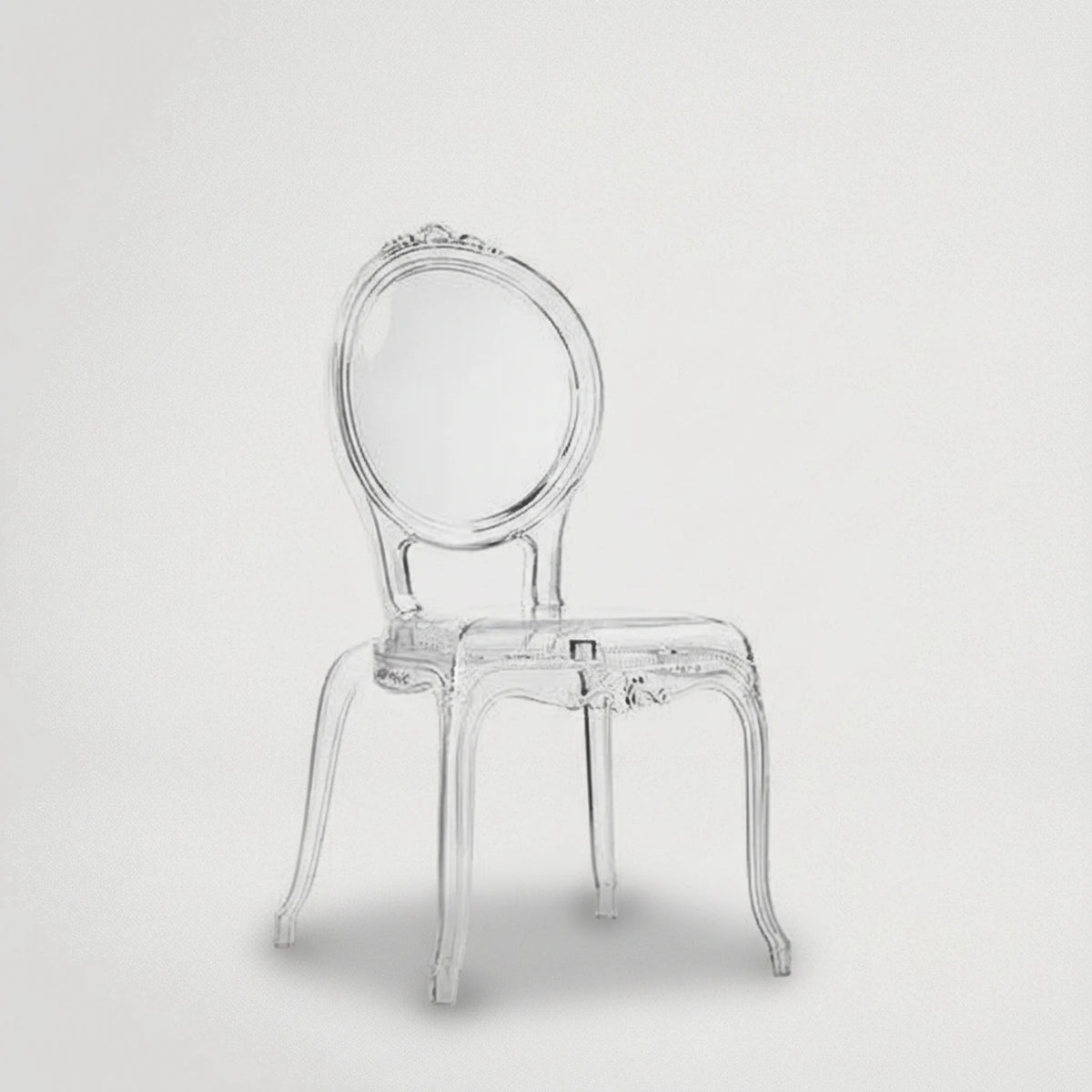 כיסא אולמות אירועים ופינת אוכל שקוף זכוכית 907