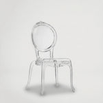 כיסא אולמות אירועים ופינת אוכל שקוף זכוכית 907