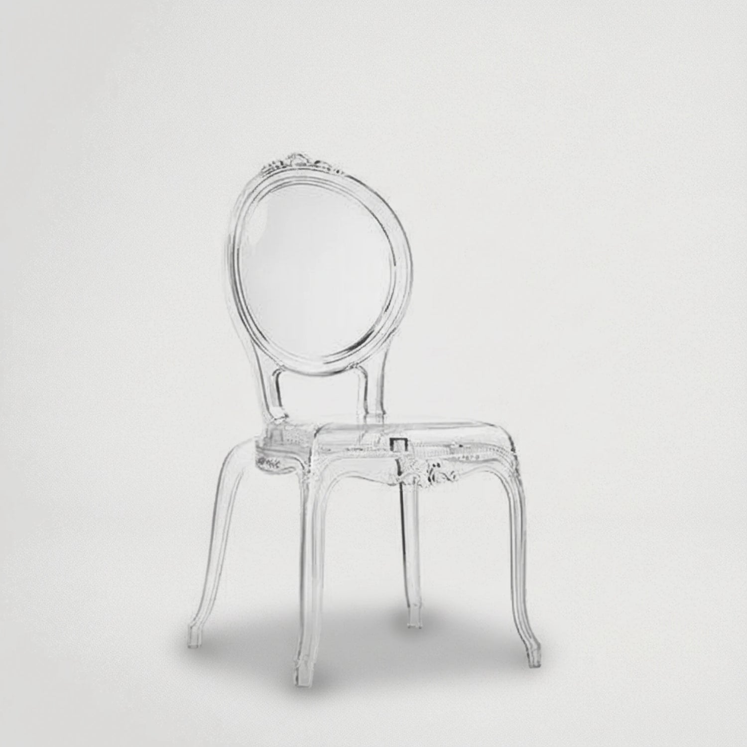 כיסא אולמות אירועים ופינת אוכל שקוף זכוכית 907