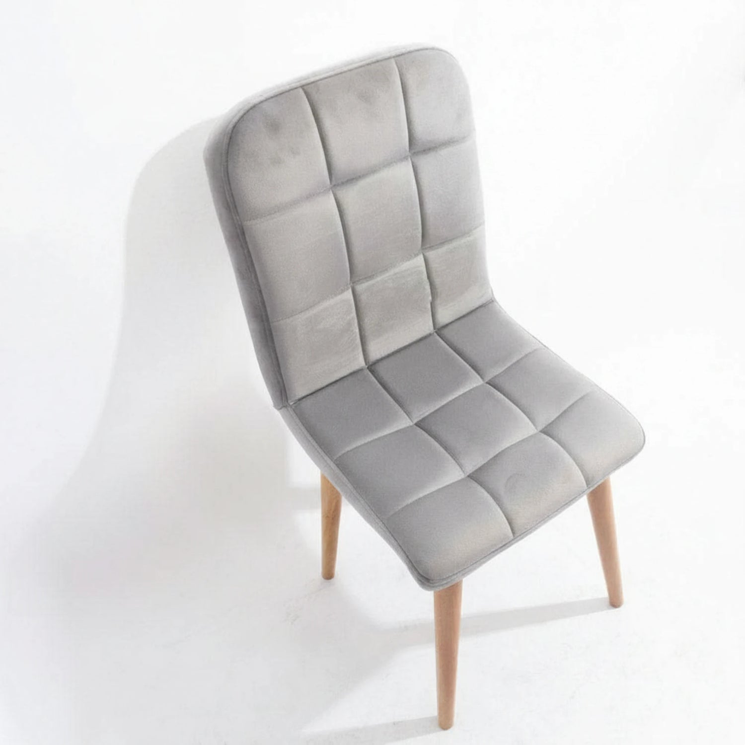 כיסא יותם מרופד רגלי עץ