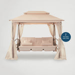 נדנדת גזיבו כוללת וילונות מפוארים 55900