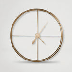 שעון קיר גאומטרי זהב 00234