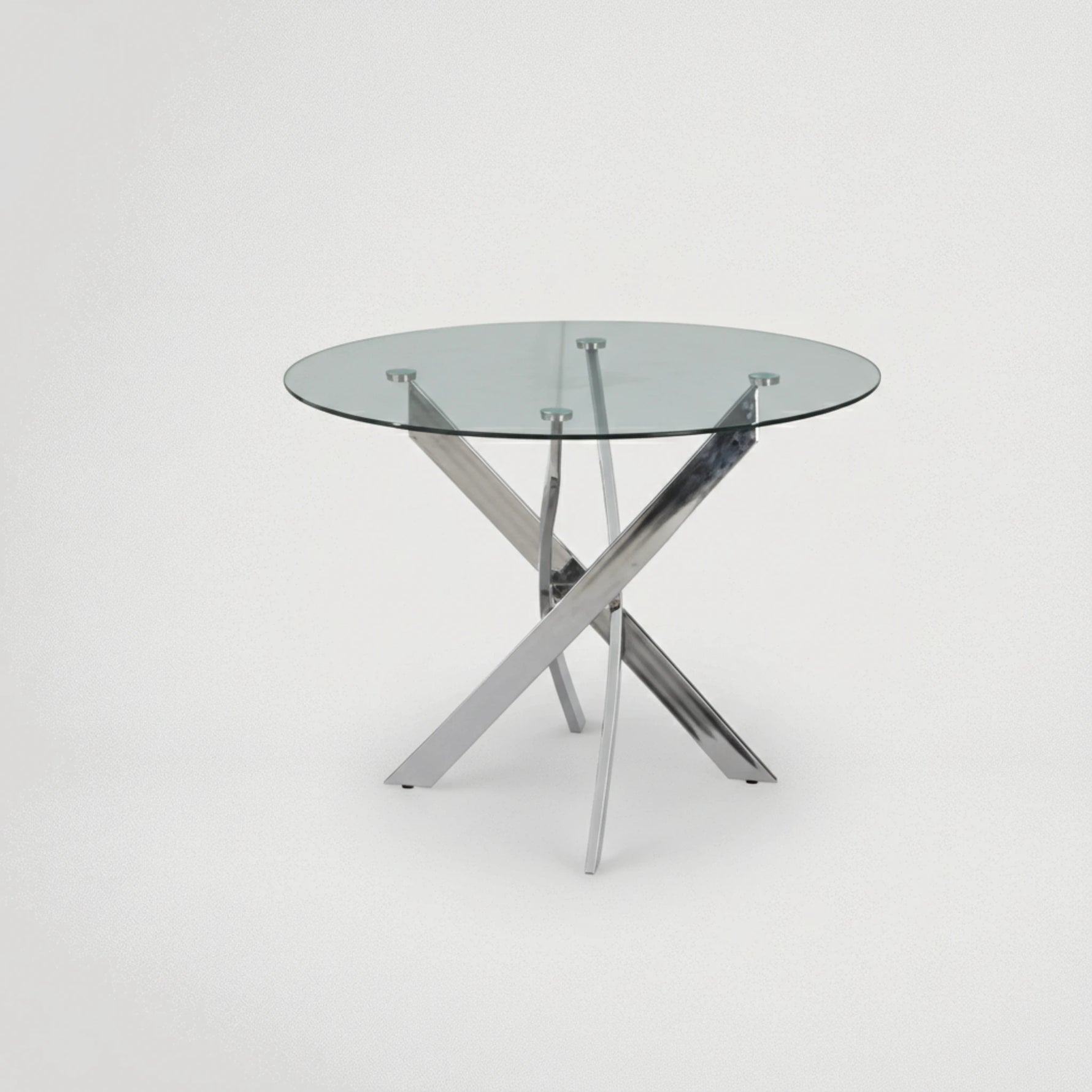 שולחן זכוכית עגול 1.10