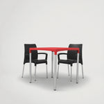 שולחן לפינת אוכל מפלסטיק איכותי נוח יציב ויפה 7200