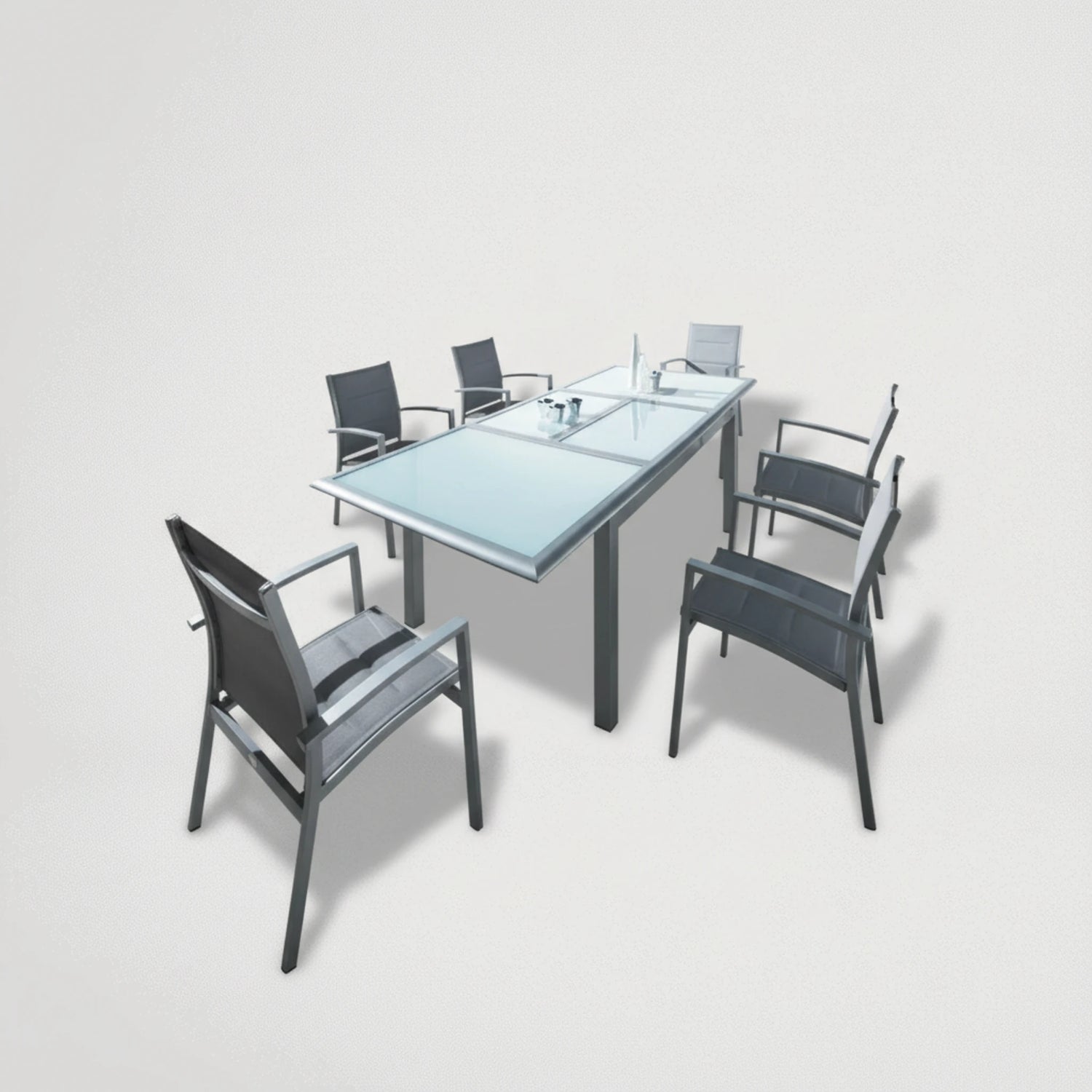 ריהוט גן-שולחן אלומיניום נפתח 120X200/300