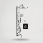 FIESTA מוט דוש לוח סקורית +ראש רחב