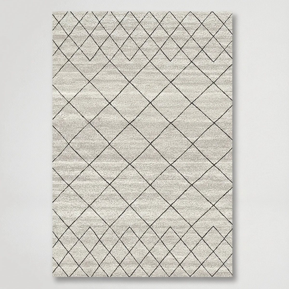 שטיח גאומטרי אפור דגם 8869