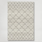 שטיח גאומטרי אפור דגם 8869