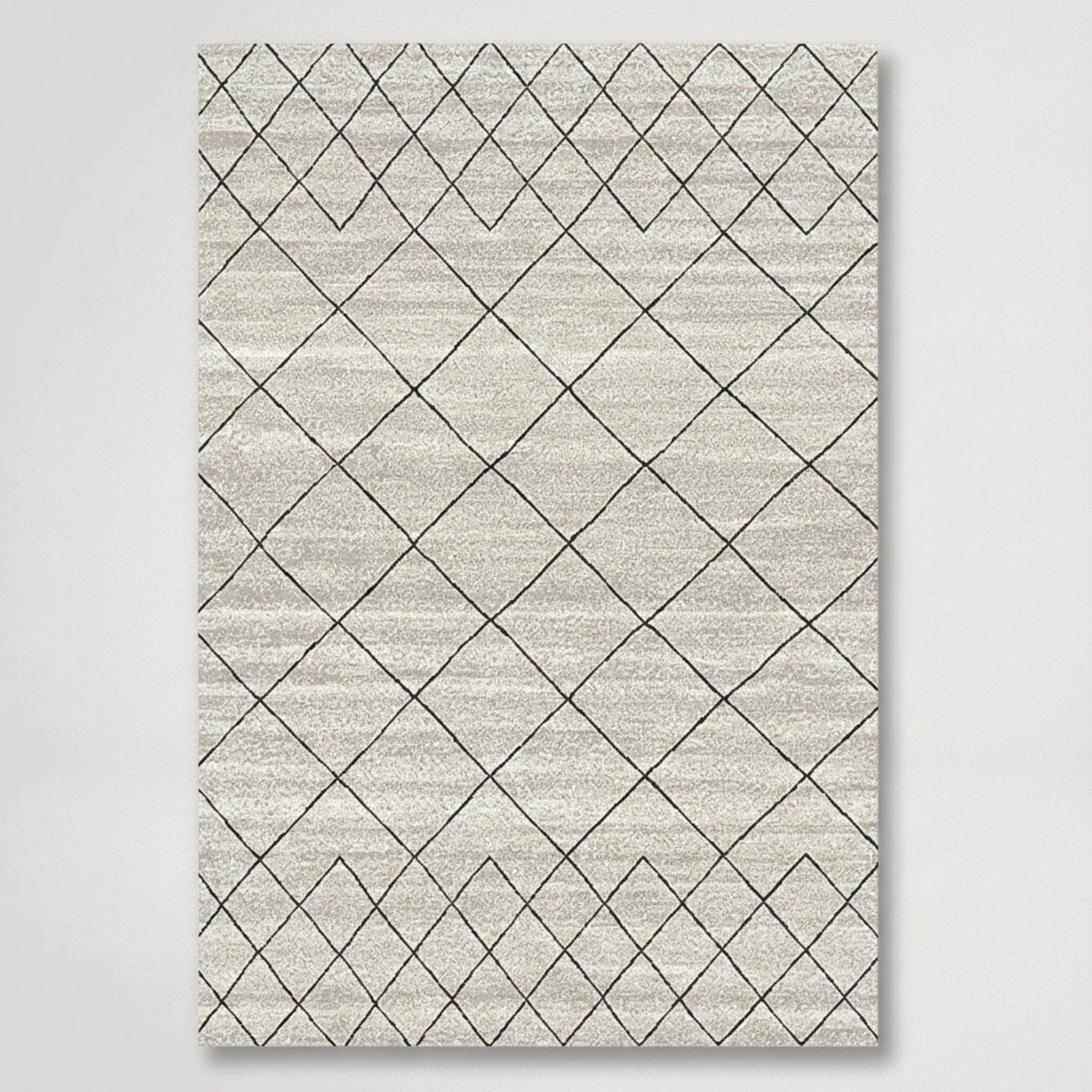 שטיח גאומטרי אפור דגם 8869