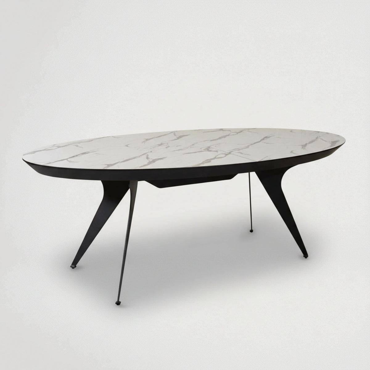 שולחן לפינת אוכל דמוי שיש נפתח 2112