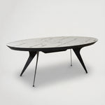 שולחן לפינת אוכל דמוי שיש נפתח 2112