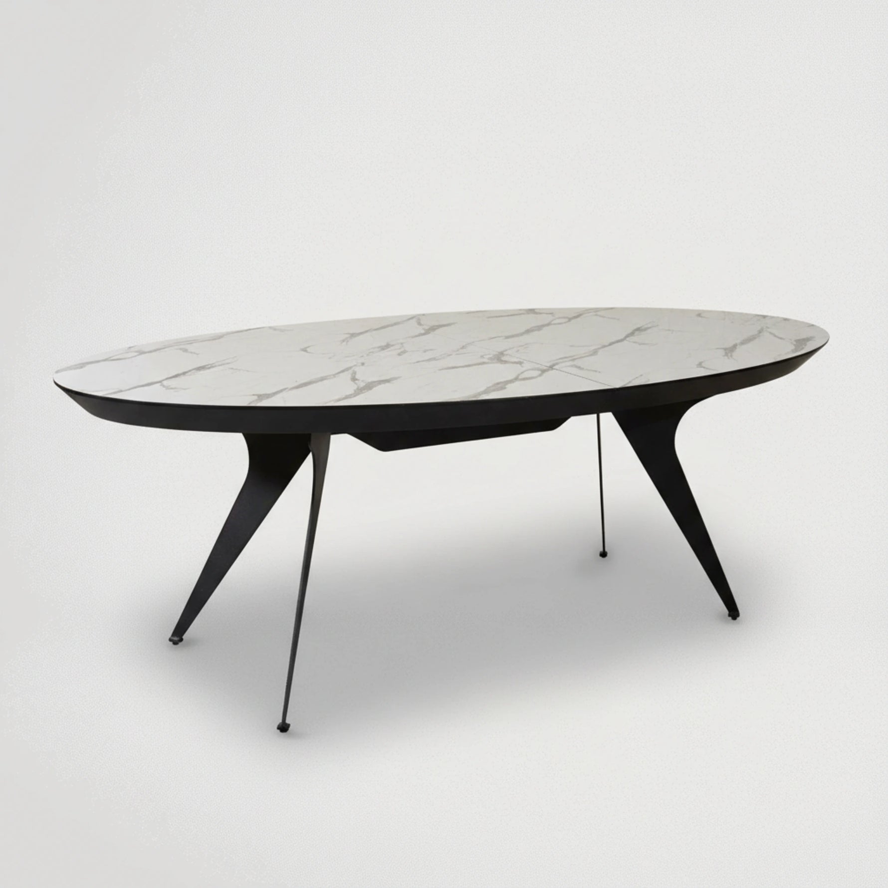 שולחן לפינת אוכל דמוי שיש נפתח 2112