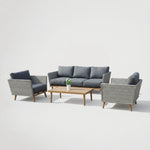 סלון גינה תלת מושבי מעוצב עשוי ראטן סינטטי78479