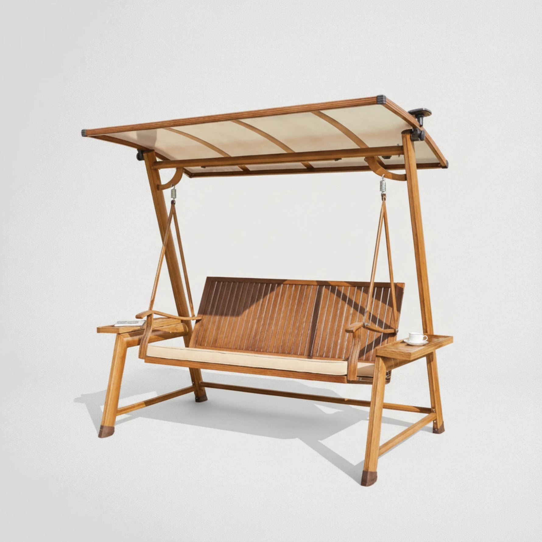 נדנדה דו מושבית איכותית ביותר עם גגון 8830 (יש גם תלת)