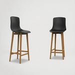 כיסא בר מפלסטיק עם רגל עץ איכותי נוח יציב ויפה 7003