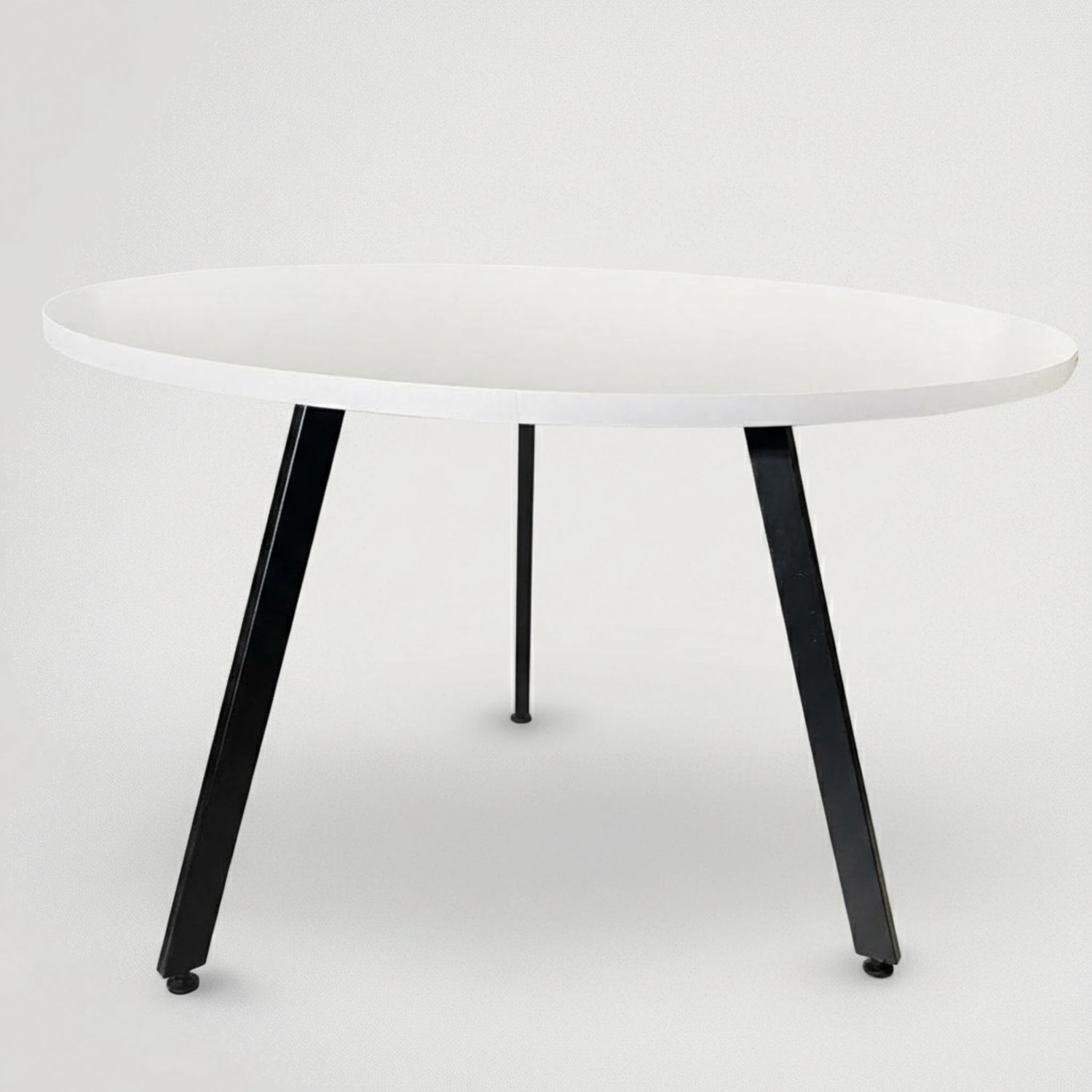 שולחן ישיבות עגול קוטר120 רגל משולשת